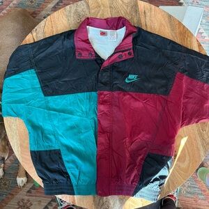 Vintage 90s Nike Colorblock Windbreaker Jacket size small